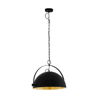 EGLO hanglamp Covaleda   zwart/goudkleurig   Leen Bakker