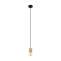 EGLO hanglamp Turialdo   zwart/bruin   Leen Bakker