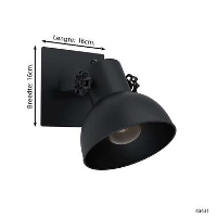 EGLO plafondlamp Barnstaple   zwart   Leen Bakker