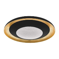 EGLO plafondlamp Canicosa   zwart/goudkleurig   Leen Bakker