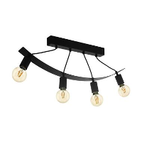 EGLO plafondlamp Labaretu   zwart   Leen Bakker
