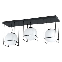 EGLO plafondlamp Versuola   zwart/wit   Leen Bakker
