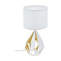 EGLO tafellamp Carlton 5   wit/goud   Leen Bakker