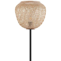 EGLO vloerlamp Dembleby   zwart/bruin   Leen Bakker