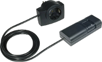 Ehmann 2120c0709 Snoerdimmer Geschikt voor lampen: LED lamp, Spaarlamp, Halogeenlamp, Gloeilamp Zwart
