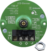 Ehmann 3960x0710ch Dimmer (inbouw) Geschikt voor lampen: LED lamp, Halogeenlamp, Gloeilamp Wit