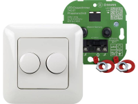 Ehmann 4260c0701 Dimmer (inbouw) Geschikt voor lampen: LED lamp, Gloeilamp, Halogeenlamp Wit
