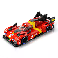 Eikee MOC stad Vlam Racing Auto Model Bouwstenen 16 Rasters Sportvoertuig Blokken Speelgoed voor Kinderen Festival Gesch