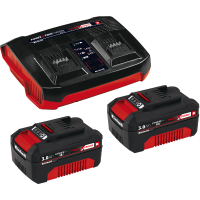 Einhell Power X Change 2x 3.0 Ah Starter Kit & Twincharger Kit oplader