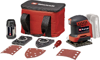 Einhell Power X Change TE OS 18/113 3X Li   Solo 4460730 Accu deltaschuurmachine Zonder accu, Zonder lader, Incl. Tas, Incl. Accessoires 18 V Aantal