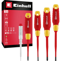 Einhell Schroevendraaierset VDE Grootte SL 4.0, SL 5.5, PH 1, PH 2