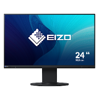 EIZO EV2460 BK LED monitor Energielabel B (A   G) 60.5 Cm (23.8 Inch) 1920 x 1080 Pixel 16:9 5 ms VGA, DVI, DisplayPort, HDMI, Hoofdtelefoon (3.5 Mm jackplug),