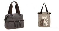 Ekphero Women Men Canvas Multi Pocket Handbags Casual Pillow Shoulder Crossbody Bags