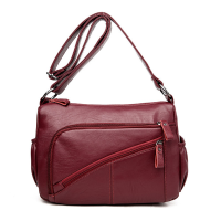 Ekphero Women Vintage Pu Leather Shoulder Bags Front Pockets Crossbody Bags Messenger Bags