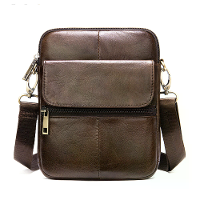 Ekphero Zipper Echte Leren Messenger Bags Zakelijke Kleine Crossbody Tas Casual Reis Flap Schoudertas