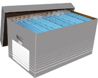 Elba Verhuisdoos 100333273 370 mm x 322 mm x 622 mm Golfkarton Grijs, Wit 5 stuk(s)