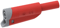 Electro PJP 1076 CD1 R Laboratoriumstekker Stekker, recht Stift Ø: 4 mm Rood 1 stuk(s)