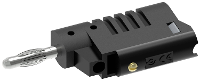 Electro PJP 1080 CD1 N Banaanstekker Stekker, recht Stift Ø: 4 mm Zwart 1 stuk(s)
