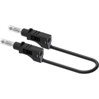 Electro PJP 2211/600V CD1 25N Meetsnoer Bananenstekker 25 cm Zwart 1 stuk(s)