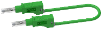 Electro PJP 2217/600V CD1 200V Meetsnoer Bananenstekker Bananenstekker 2.00 M Groen 1 stuk(s)