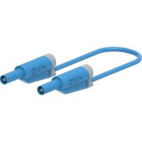 Electro PJP 2714 IEC CD1 50BL Meetsnoer Steekaansluiting 4 mm, Bananenstekker 50 cm Blauw 1 stuk(s)