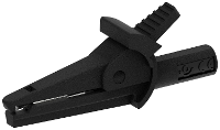 Electro PJP 5002/LM IEC CD1 N Krokodillenklem Zwart Klembereik (max.): 9 Mm Lengte: 51 mm 1 stuk(s)