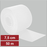 Electronic Garage EG25CA128 Klittenband Om te bundelen Haak  en lusdeel (l x b) 50 m x 7.5 Cm Wit 50 m