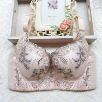 Elegant Printing Gather Adjustable Bra Accept Supernumerary Breast