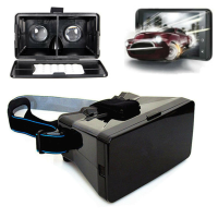 ELEGIANTE Virtual Reality VR bril voor mobiele telefoon 3D glas met stereoscopische hoofdslijtage 3D bril