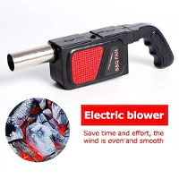 Elektrische BBQ houtskoolontsteker Krachtige trommelfan Hand held elektrische BBQ fan Blazer voor buiten kamperen BBQ pi