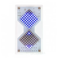 Elektronische LED puntmatrix zandloper DIY kit met gravitatiesensof en verstelbare afteltimerklok, educatieve soldeerpra