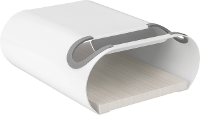 Elevar LBM 01 Muurhouder Aantal plaatsen: 1 Staal, PVC, Silicone, MDF Wit, Grijs