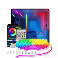 Elfeland 1/3/5m RGB Neon LED Lichtstrip RGBIC Waterproof Flexibel 60 LEDs/m USB Aangedreven Bluetooth App Afstandsbedien