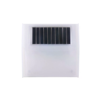 Elfeland 2 stuks 6 LED Zonne voordeurnummer Lamp Auto Aan/Uit Sensor Waterdicht IP65 500mAh Batterij Zonne energie Lamp