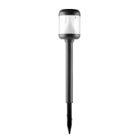 Elfeland 2St LED Solar Tuinlicht Warm Licht Zonne energie Oplaad Auto Licht Controle Waterdicht IP65 Energiezuinig Tuinl