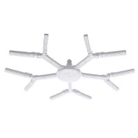 Elfeland 3/4/5 Bladeren Opvouwbare Crystal Sneeuwvlok LED Plafondlamp E27 Verstelbare Vorm AC 85~265V Ultra  heldere Bre