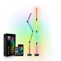 Elfeland 30W RGBIC LED Slimme Vouwbare Vloerlamp 64 Scène modi Meerdere Verlichtingsopties Aanpasbaar APP & Stembesturin