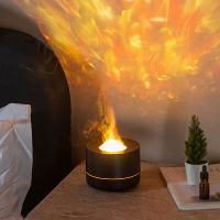 Elfeland 4 in 1 Sterrenhemel Projector Nachtlamp Aroma Diffuser Stille Luchtbevochtiger Desktop USB Stekker Groot Fog Vo