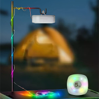 Elfeland 5m Slimme Camping Lichtstrip APP Controle Oplaadbaar Waterdicht LED Nachtlamp 16M Kleuren Muziek Sync Timer Dra