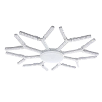 Elfeland 8 bladige opvouwbare kristallen sneeuwvlok LED plafondlamp E27 verstelbare vorm AC 85~265V ultra heldere breedh