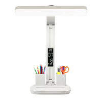 Elfeland 8W LED Bureau Lamp Brede Gebied Leeslicht met Tijd Temperatuur Display Scherm 3200mAh Oplaadbaar Pas Helderheid