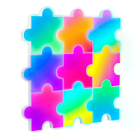 [EU direct] Elfeland 9Pack RGBIC puzzel Quantum lichtpanelen DIY splicing wandlampen met muziek synchronisatie app en af