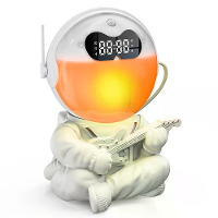 Elfeland Astronaut Ontwerp Zonsopgang Alarmklok Sfeer Bluetooth Nachtlampje Slaap Hulp Aanraaklamp Geluidsmachine Kind C