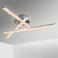 Elfland AC85V ~ 265V 24W Moderne LED Plafondlamp Crystal Light Bar Slaapkamer Woonkamer Kroonluchter Lamp Verlichting