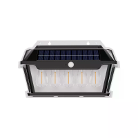 Elfeland HW 999 Solar Wandlamp met Bewegingssensor, 3 Modi, Warme Licht, Waterdicht, Buitenkant, Tuinhek/Omheining, Binn