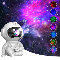 Elfeland LED Astronaut Sterrenhemel Lamp Sfeerprojectorlamp Zittende Astronaut Afstandsbediening Creatieve Slaapkamer Na
