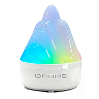 Elfeland LED Vlam Berg Bluetooth Speaker Sfeerlicht RGB Kleurveranderende Nachtlamp USB Oplaadbare Bureaudedcoratie Bedl