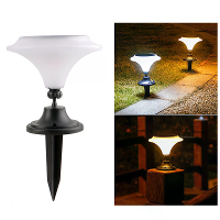 Elfeland Martini Solar Lamp Buiten Waterproof Tuinverlichting Monokristallijn Paneel Automatisch aan/uit Zonne energie L