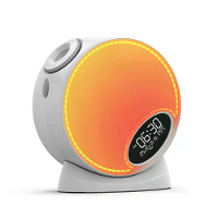 Elfeland Multifunctionele Sterrenhemel Projector Lamp met 13 Sterrenfilms Bluetooth Speaker Nachtlamp Witruis Slaap Hulp