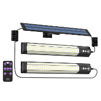 Elfeland Outdoor Split LED Solar Licht Waterdicht Bewegingssensor 7 Verlichtingsmodi Met Afstandsbediening 3 Meter Kabel